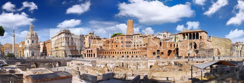 architektura Rzymu w panoramie
