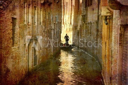 Postcard from Italy - Gondola - Venice