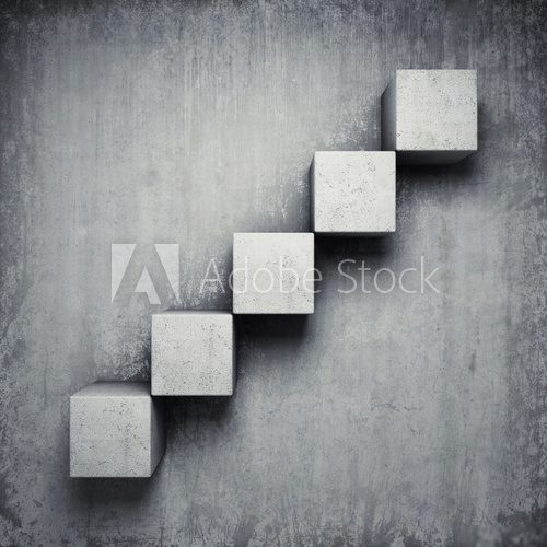 Abstract concrete staircase 