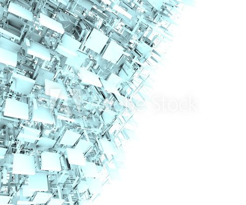 abstract fragmented backdrop pattern in blue gray white 
