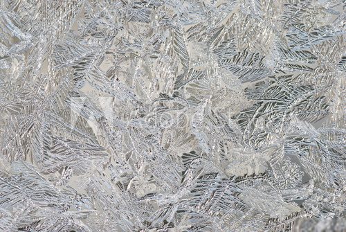 Abstract ice texture on the window 