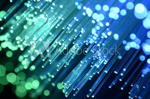 abstract view of fiber optics 
