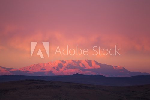Atlas mountain in suset light