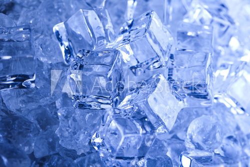 Background with ice cubes 