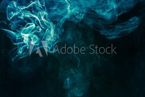 Bluish-green smoke 