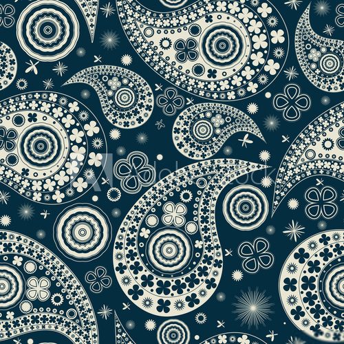 Clover seamless paisley pattern 