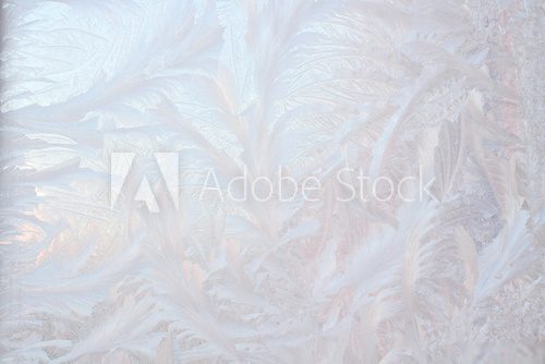 Frost on winter window 