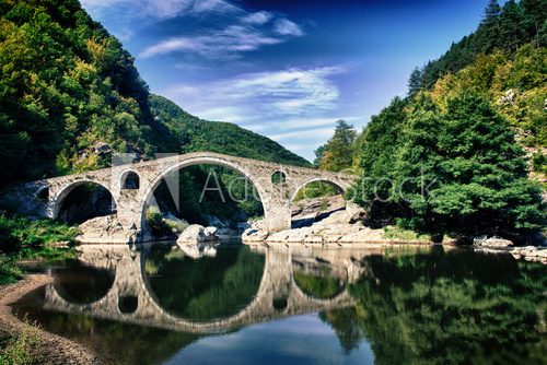 HDR Photo of Devil's Bridge near Ardino, Bulgaria 