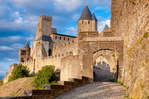 La Porte De Aude at late afternoon in Carcassonne 