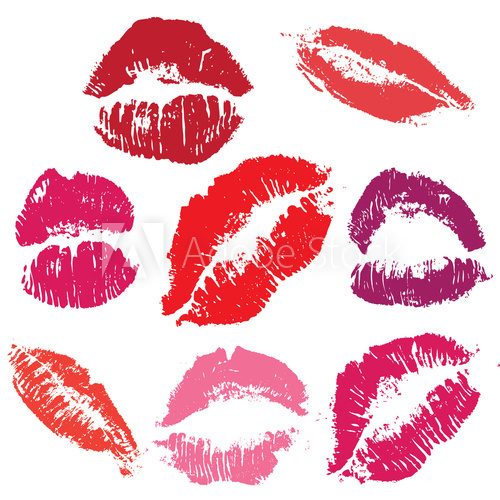 lips kiss prints