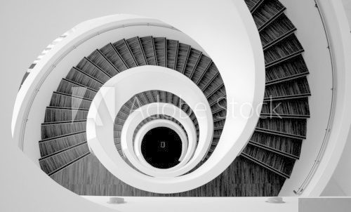 Modern spiral stairs detail