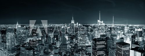 New York City Manhattan skyline at night