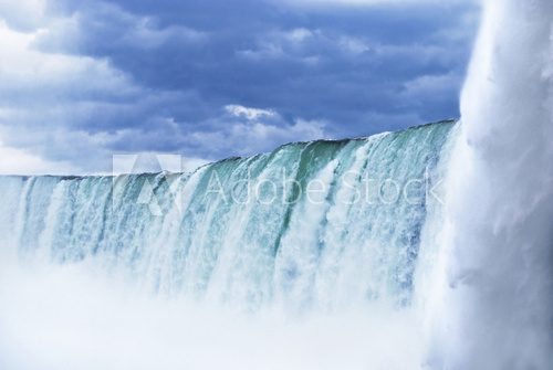 Niagara Falls on a stormy day 