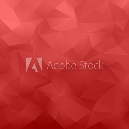 Red abstract irregular triangle pattern background 