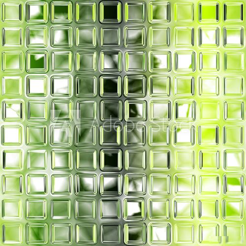 Seamless green glass tiles texture background, kitchen or bathro