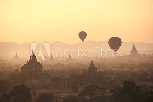 Silhouette of Hot Air Balloons 