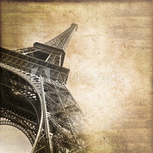 Tour Eiffel vintage, format carrÃ©