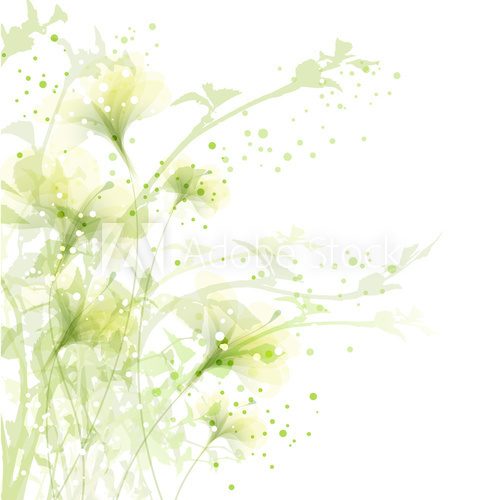 Vector background with flowers 