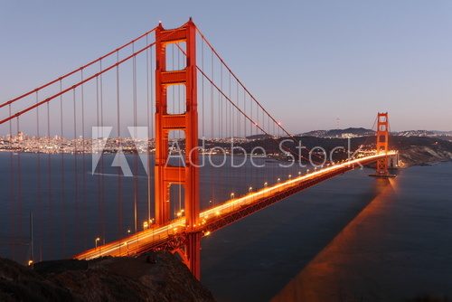 View to Golden Gate Bridge San Francisco / USA