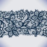 Abstract lace ribbon seamless pattern 