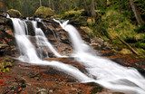 beautiful waterfalls Rissloch in the Bavarian Forest-Germany 
