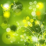 Floral abstract background, vector, eps10