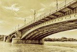Renewed Margit Bridge in the Budapest 