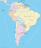 South America - Political Map 