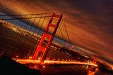 sunset at Golden Gate Bridge 