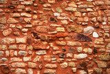 Texture Mur ocre en pierres sÃ¨ches