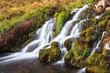 Waterfall in the mountains of Scotland 