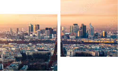 Paris - Zweiteiliges Leinwandbild, Diptychon