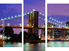 Magiczny Nowy Jork
 - Dreiteiliges Leinwandbild, Triptychon