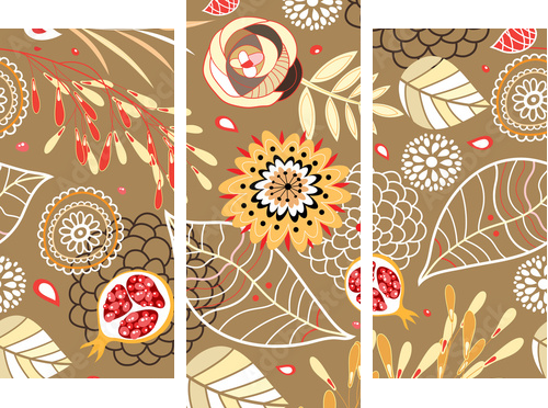 Autumn Texture - Dreiteiliges Leinwandbild, Triptychon