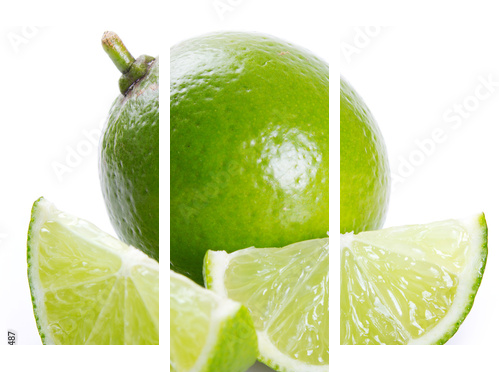 Fresh lime - Dreiteiliges Leinwandbild, Triptychon