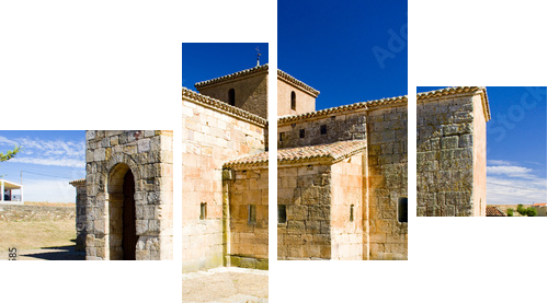 San Pedro de la Nave, El Campillo, Castile and Leon, Spain - Vierteiliges Leinwandbild, Viertychon