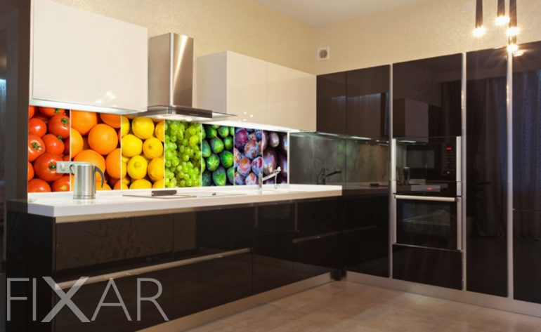 Fototapeten Obst und Gemüse in der Küche