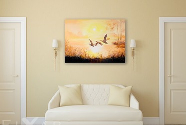 Enten-im-flug-furs-wohnzimmer-bilder-und-poster-fixar