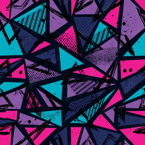 Dynamisches geometrisches Neonmuster