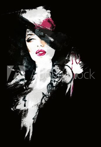 Expressionistische Eleganz in Schwarz-Weiß