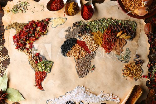 Kulinarische Welt in Naturtönen