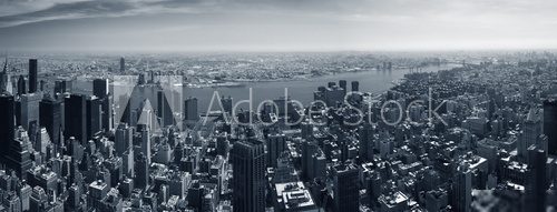New York Skyline im modernen Schwarzweiß