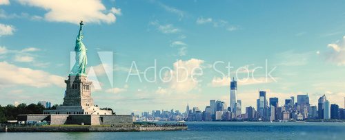 New York Skyline mit Freiheitsstatue