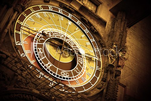 Old astronomical clock on Old Town Hall, Prague