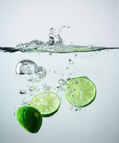 Spritzige Frische in Makroaufnahme
