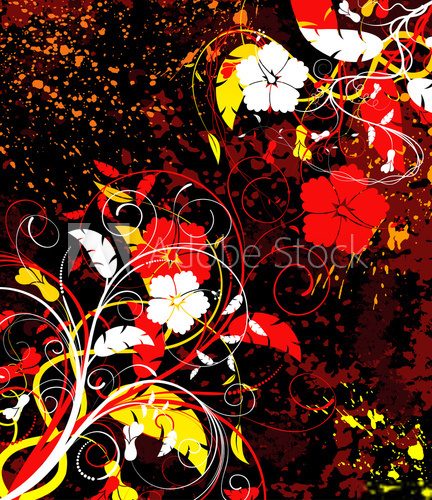 abstract floral chaos 