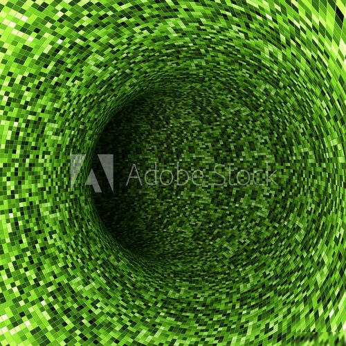 Abstract green mosaic texture background 