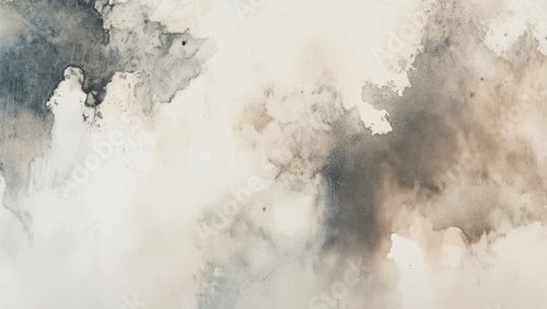 Abstract horizontal watercolor background. Hand drawn vector texture. Brush stroked painting pastel color watercolour
