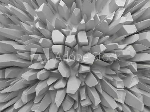 abstract white faceted background