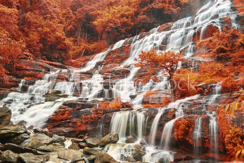 Beautiful waterfall in Thailand 
